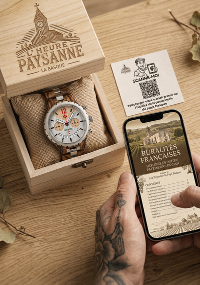 <p>3) Je scanne le QR code et je découvre l'histoire de ma région.</p>