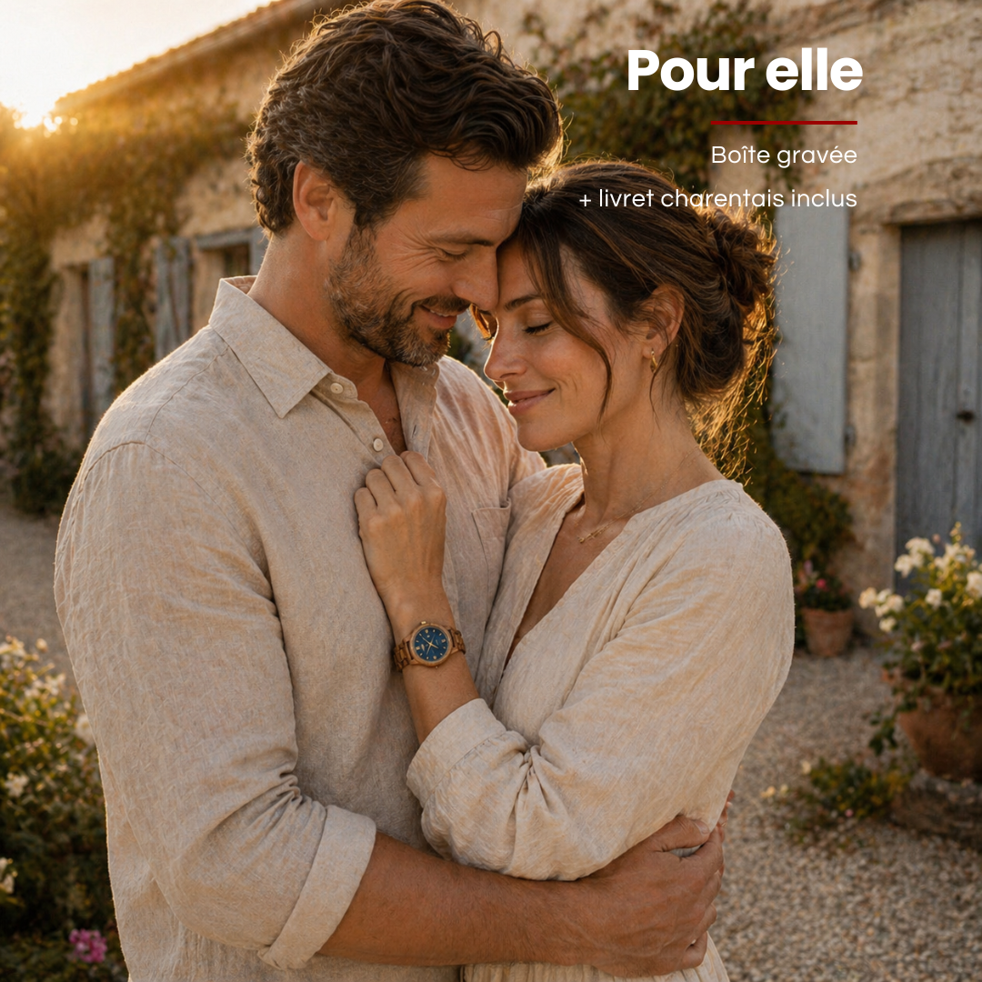 La Charentaise Femme - La montre en bois inspirée de votre région.