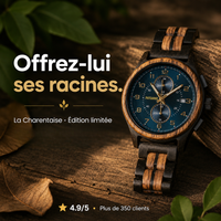 La Charentaise Homme - La montre en bois inspirée de votre région.