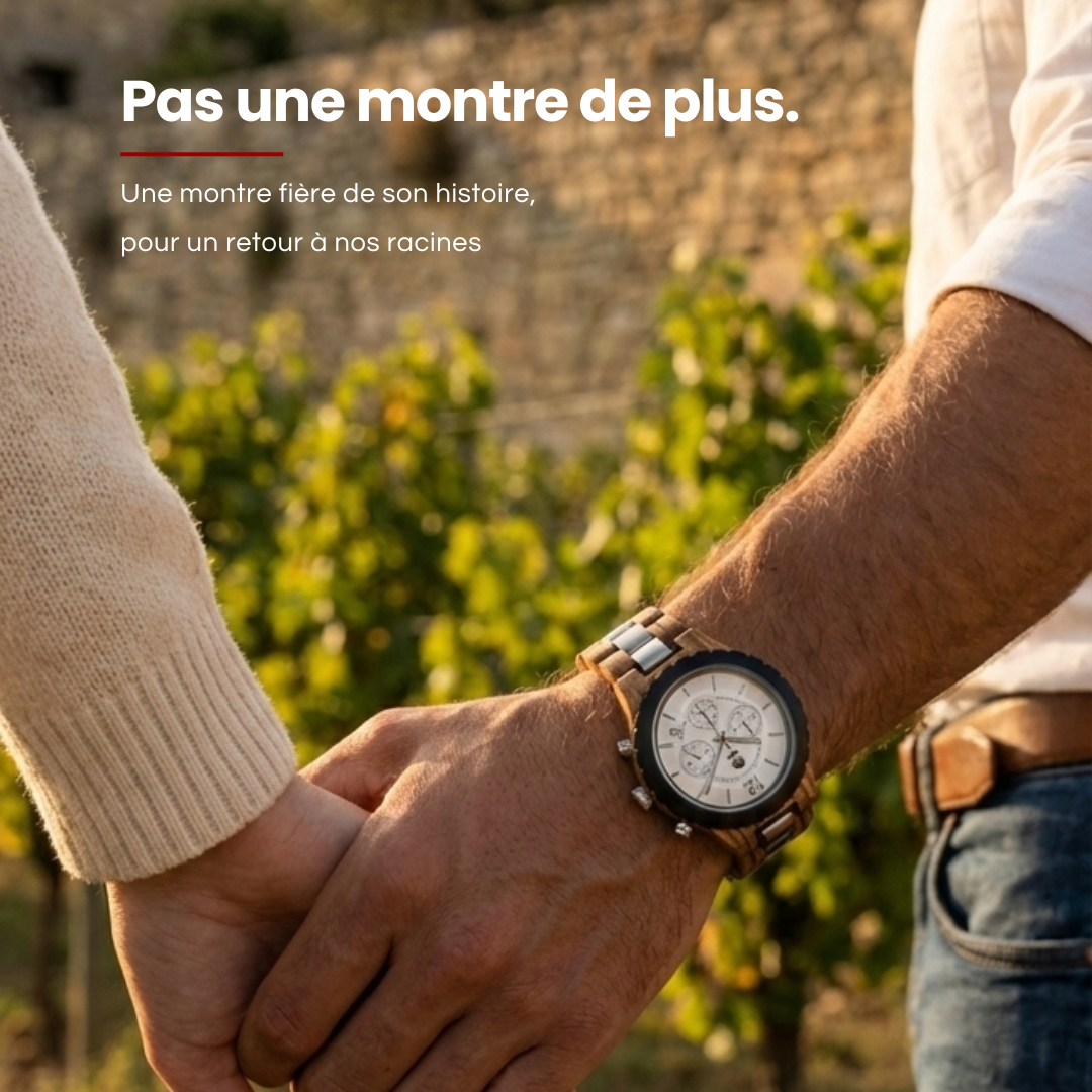 La Périgord Homme - La montre en bois inspirée de votre région.