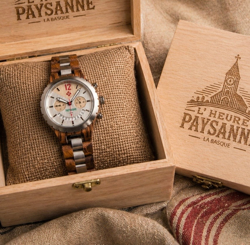 La Basque Homme - La montre en bois inspirée de votre région.