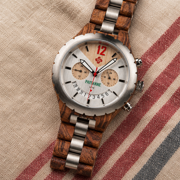 La Basque Homme - La montre en bois inspirée de votre région.