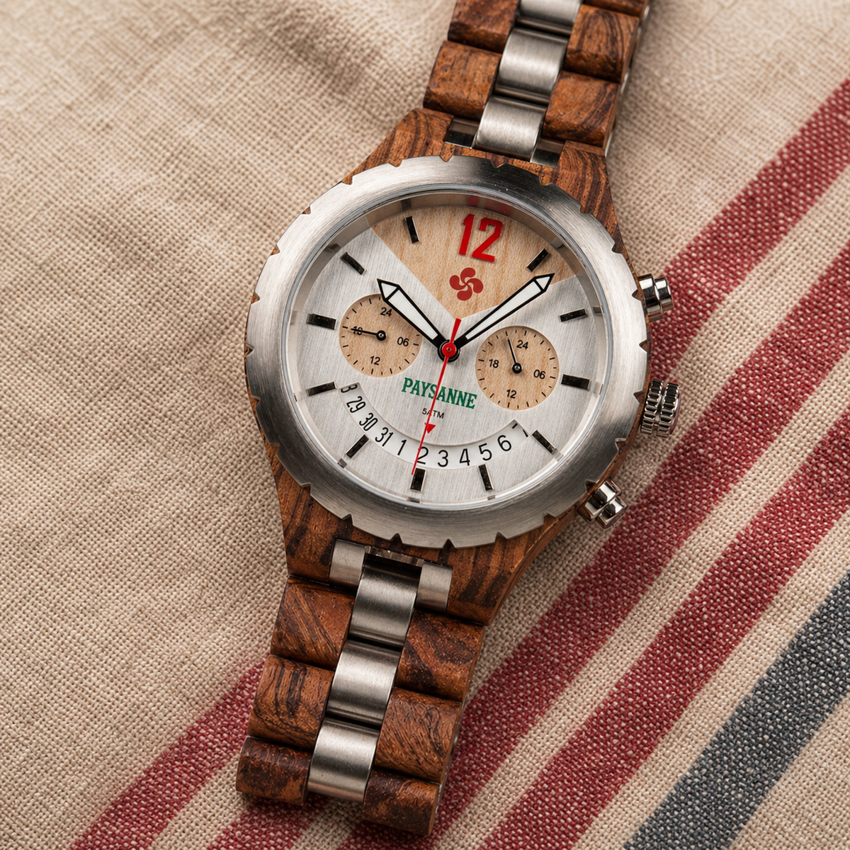 La Basque Homme - La montre en bois inspirée de votre région.