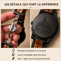 La Charentaise Homme - La montre en bois inspirée de votre région.
