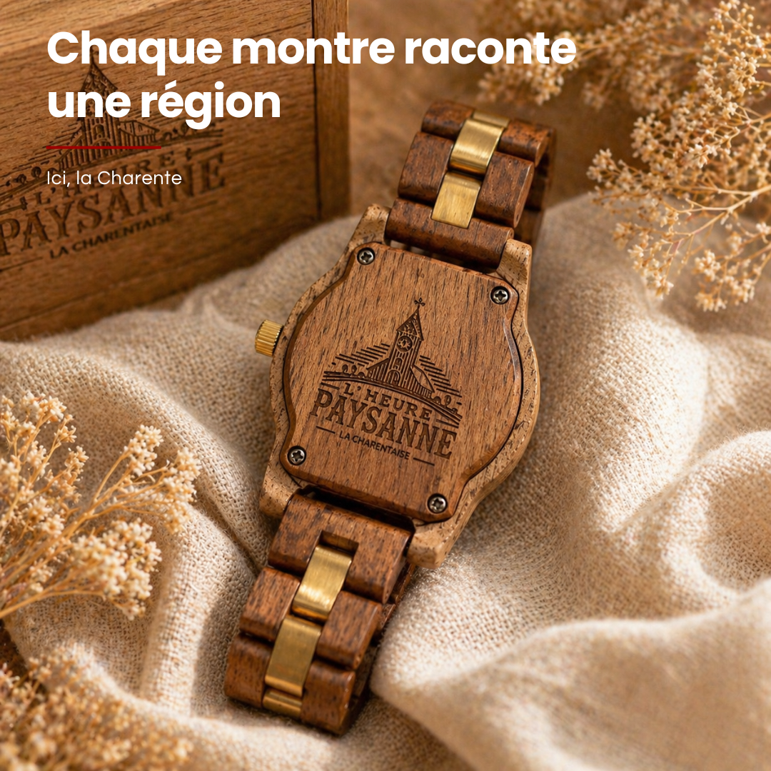 La Charentaise Femme - La montre en bois inspirée de votre région.