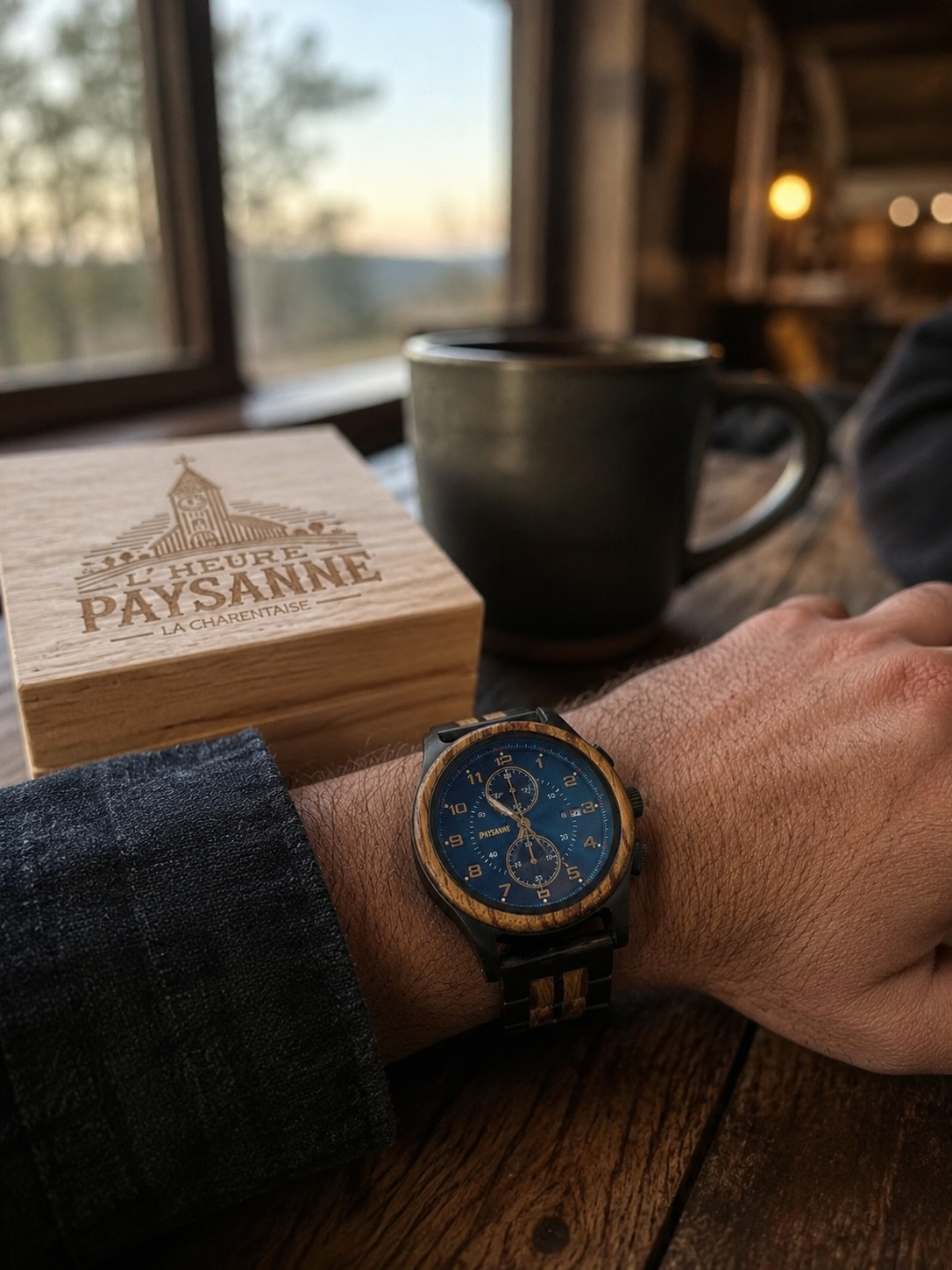 La Charentaise Homme - La montre en bois inspirée de votre région.