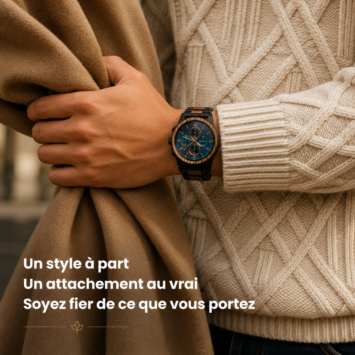 La Charentaise Homme - La montre en bois inspirée de votre région.