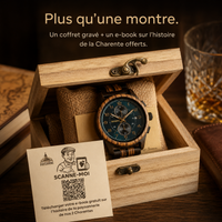 La Charentaise Homme - La montre en bois inspirée de votre région.