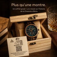 Coffret cadeau La Charentaise avec montre et livret régional