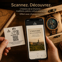 Coffret La Charentaise avec QR code, smartphone et contenu numérique